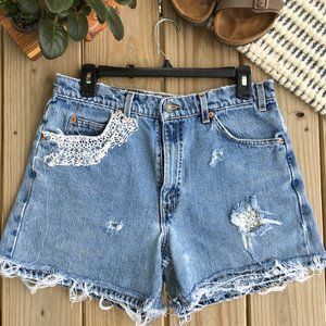 High-Waisted Jean Shorts